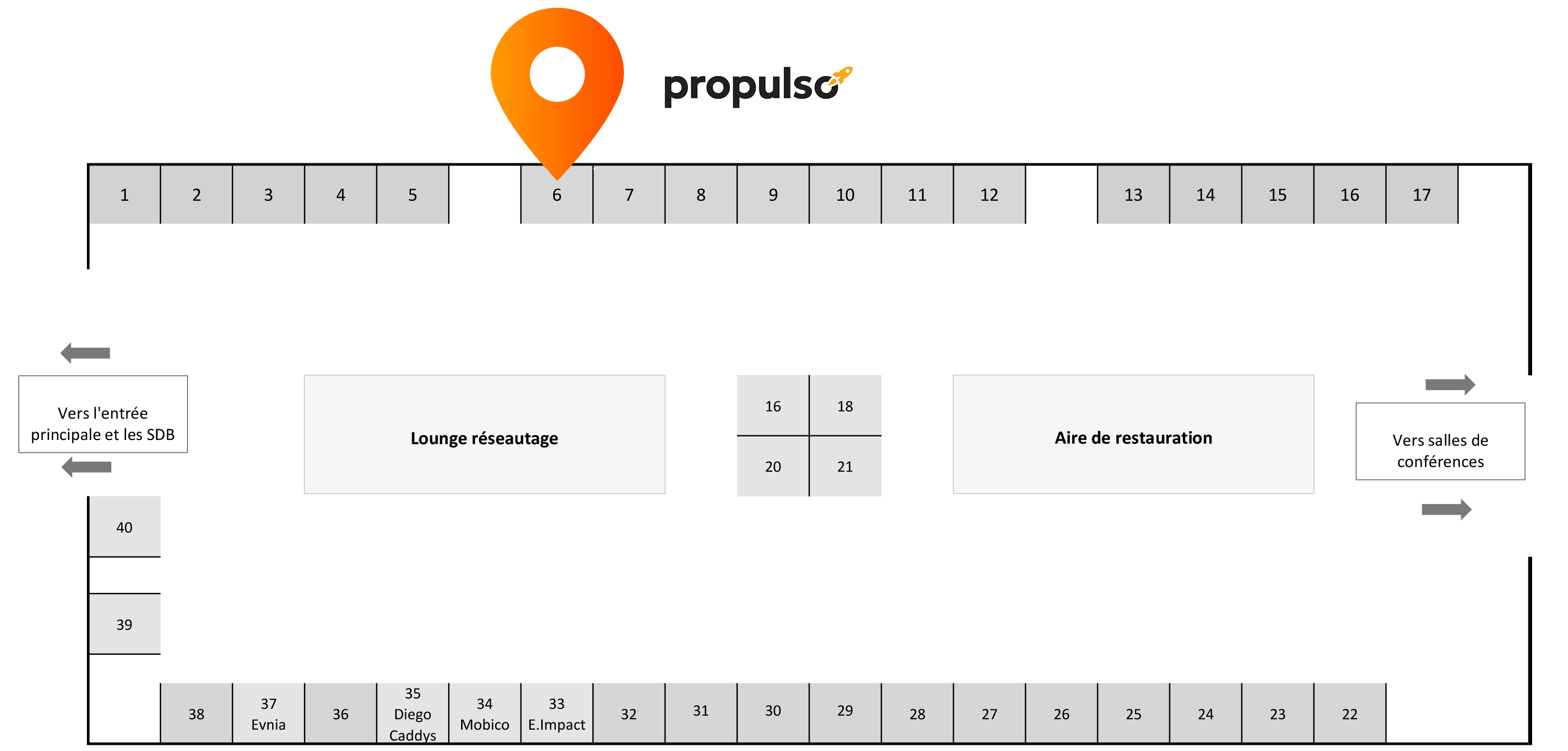 Plan du salon HOP 2023